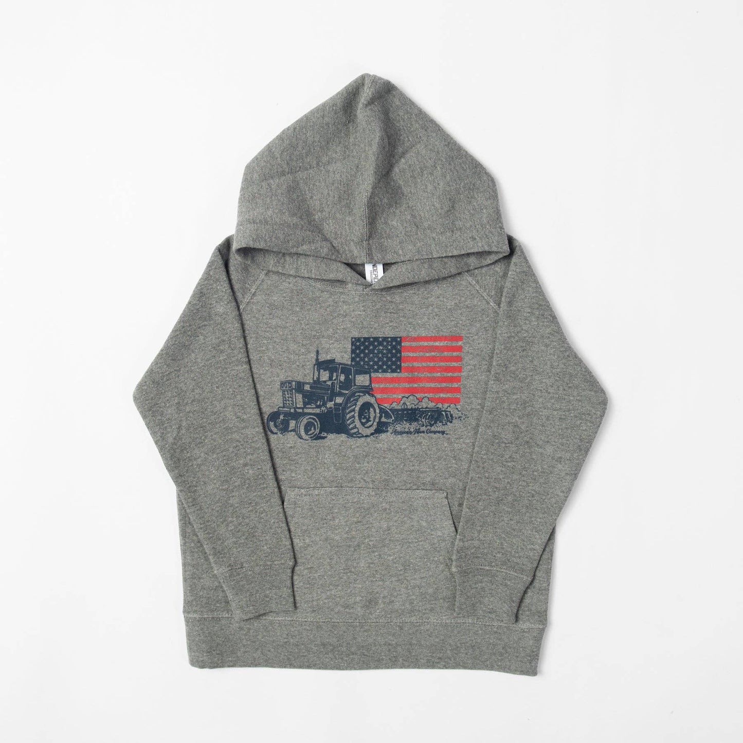 Patriotic Tractor Hoodie - Youth + Toddler