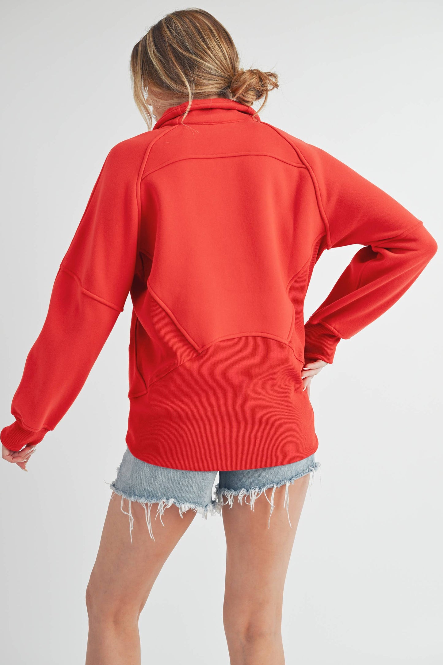 Long Half-Zip Sweatshirt