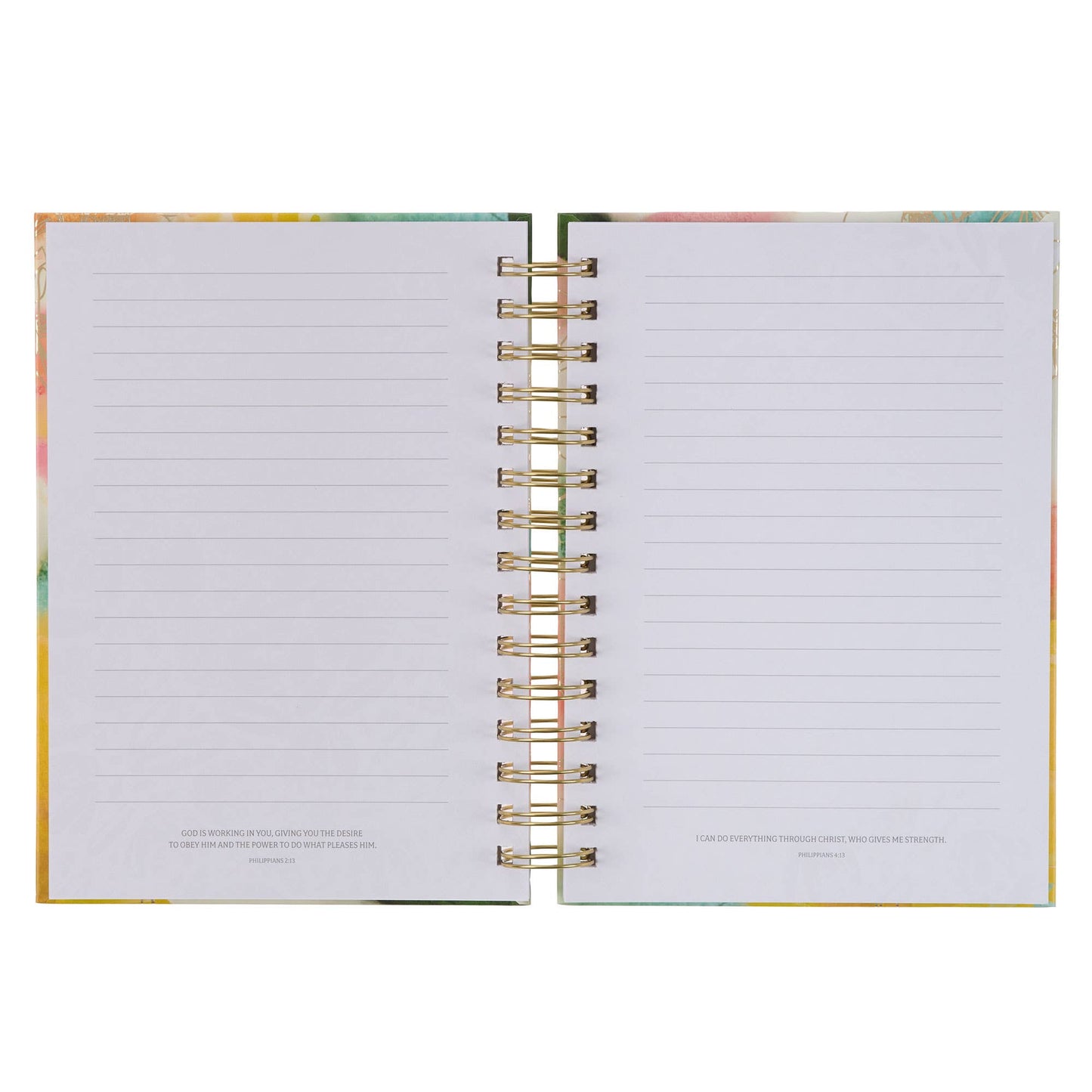 Faithfulness Floral Watercolor Spiral-Bound Journal