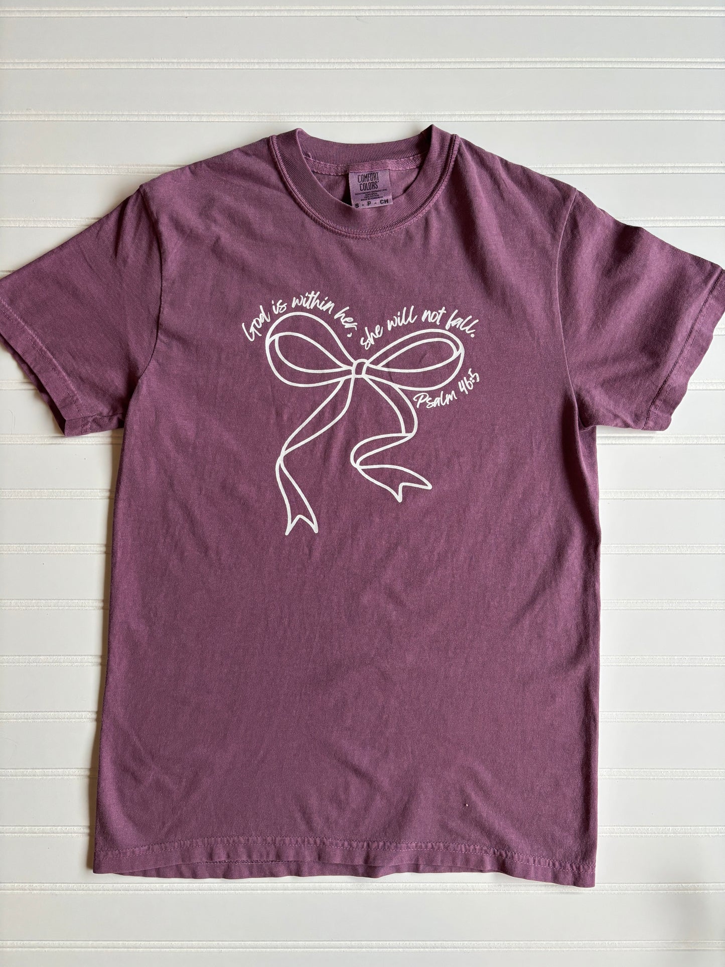 God is Within Her Bow Graphic Tee