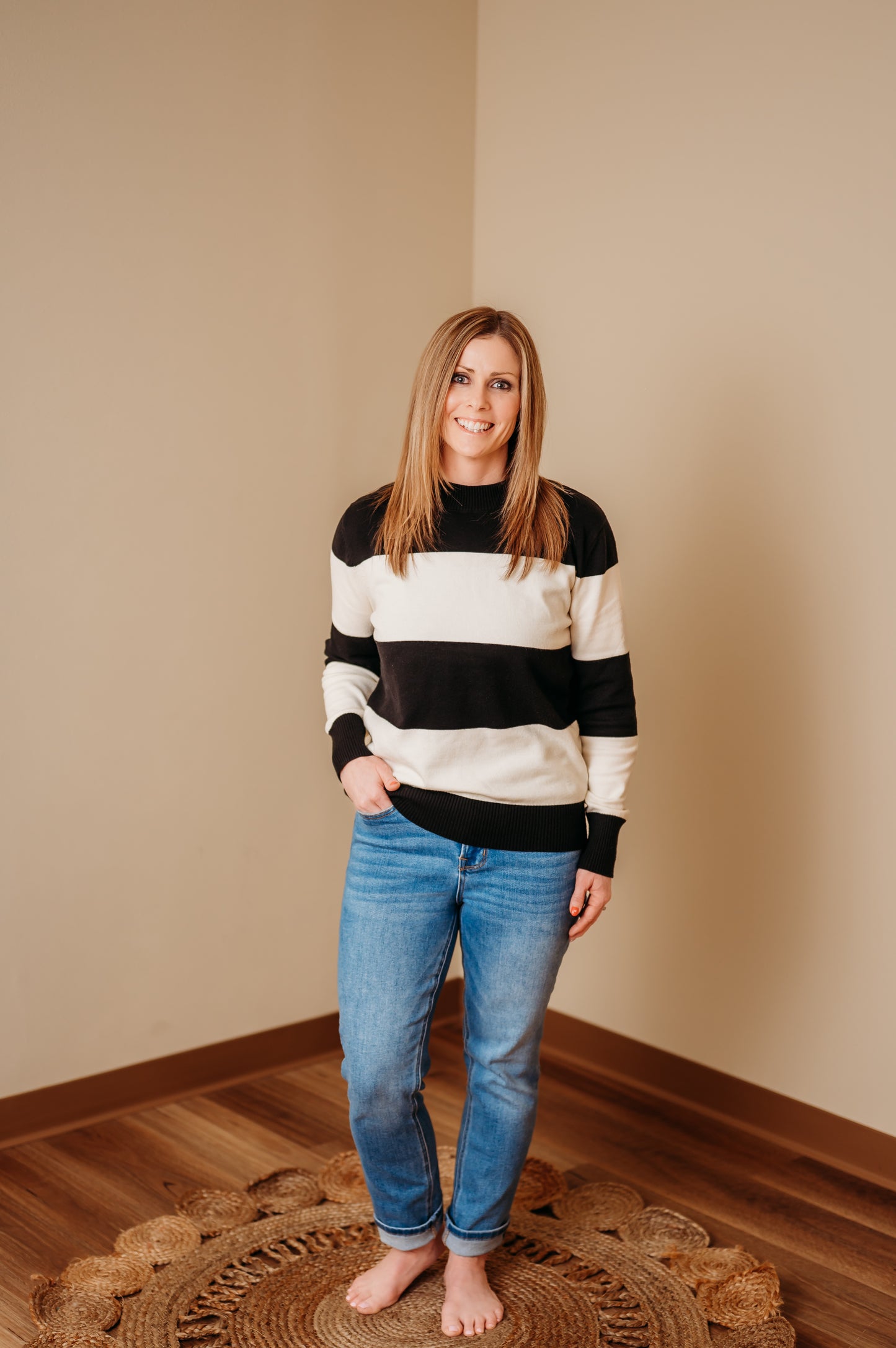 Timeless Stripe Knit Sweater