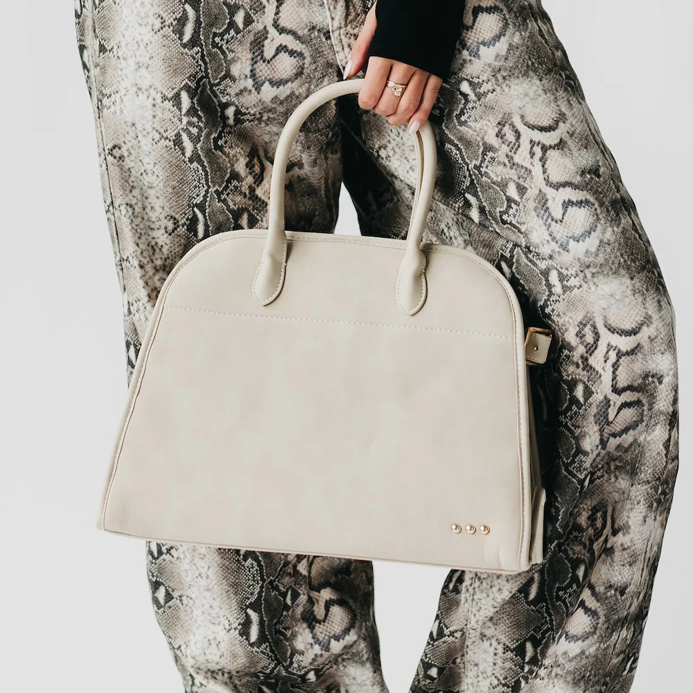 Nirvana Nubuck Tote-Oat