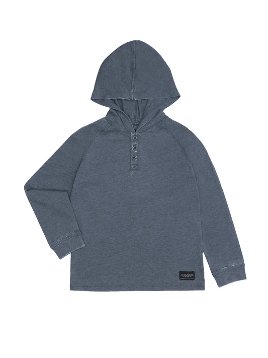Silver Jeans Navy Pullover Hoodie- Youth Boys