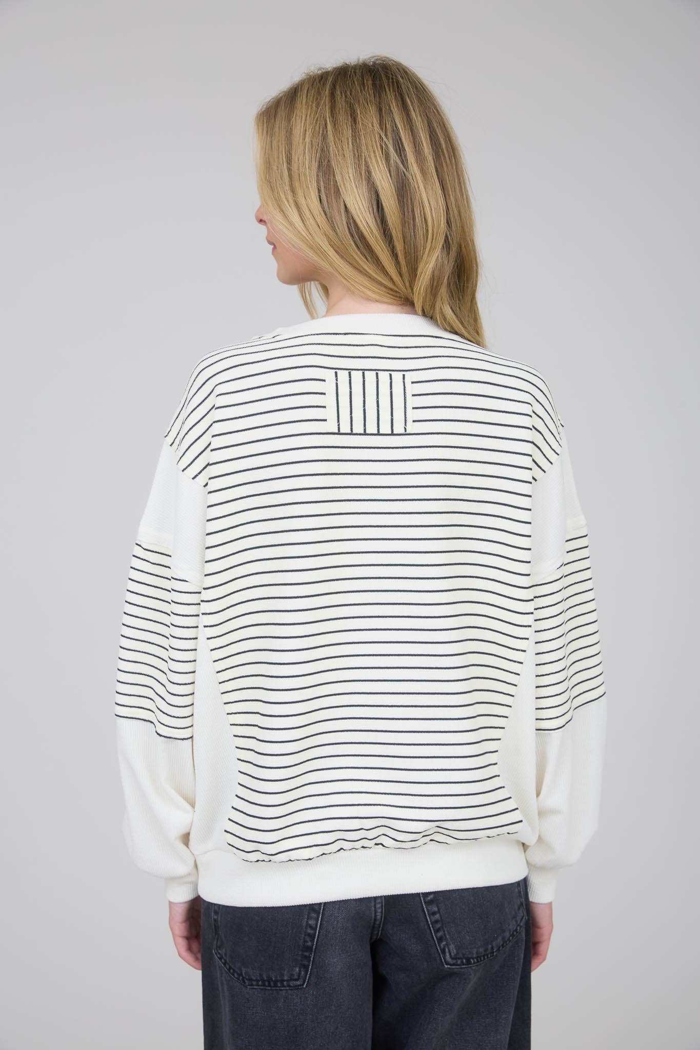 Contrast Stripe Knit Top