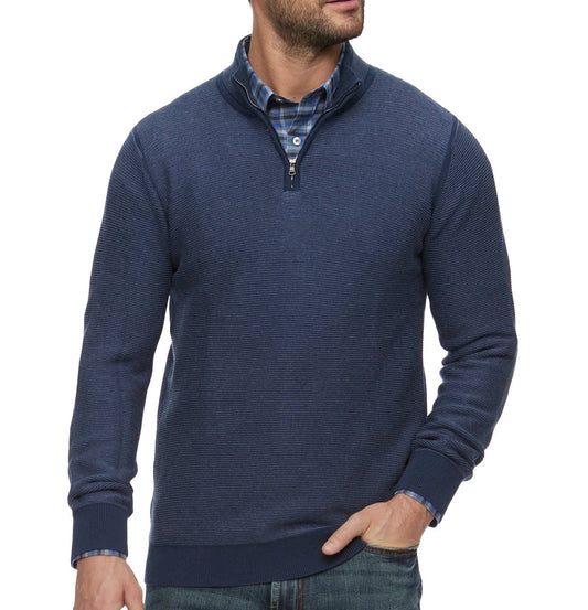 Quarter Zip Mock Neck Pullover