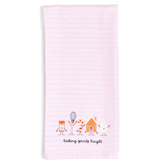 Baking Spirits Bright Christmas Tea Towel