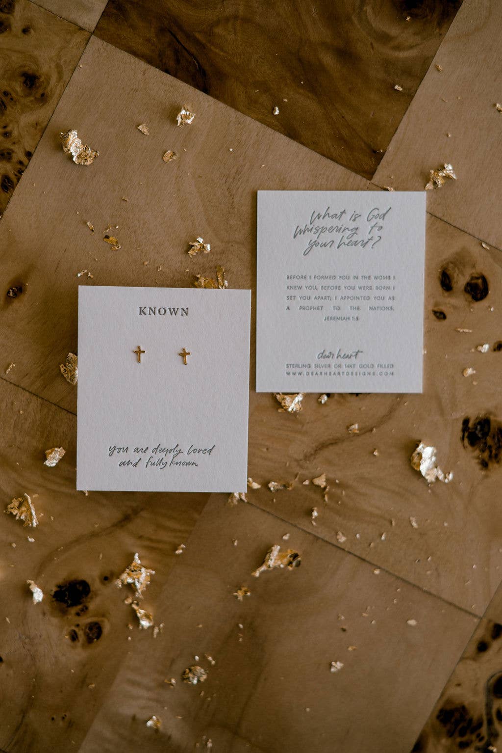 Deeply Known, Fully Loved Cross Earrings