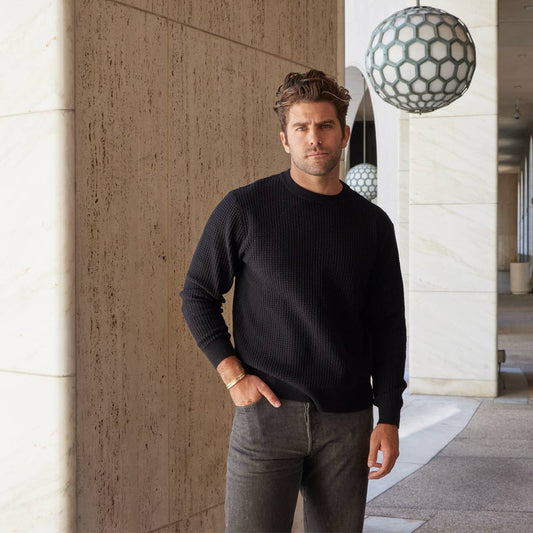 Solid Crew Neck Sweater