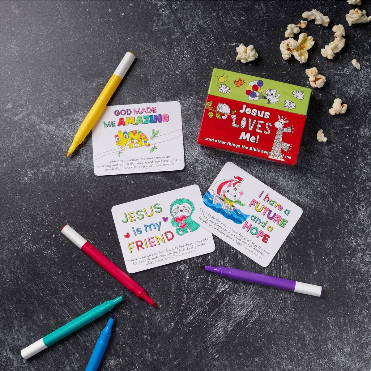 Jesus Loves Me Coloring Cards