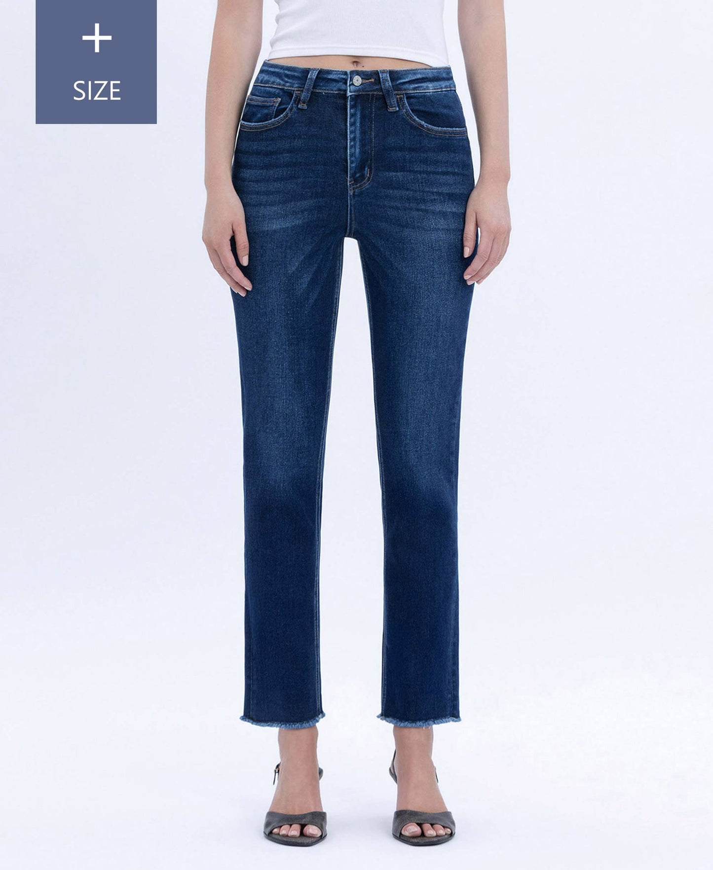 Plus Size Vervet Super High Rise Slim Straight Jeans