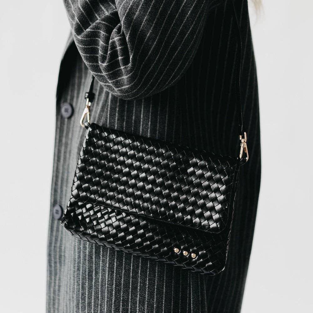 Wrenlee Woven Flap Crossbody