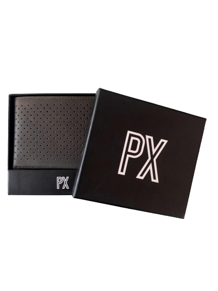 Leather Perforated Bifold Wallet