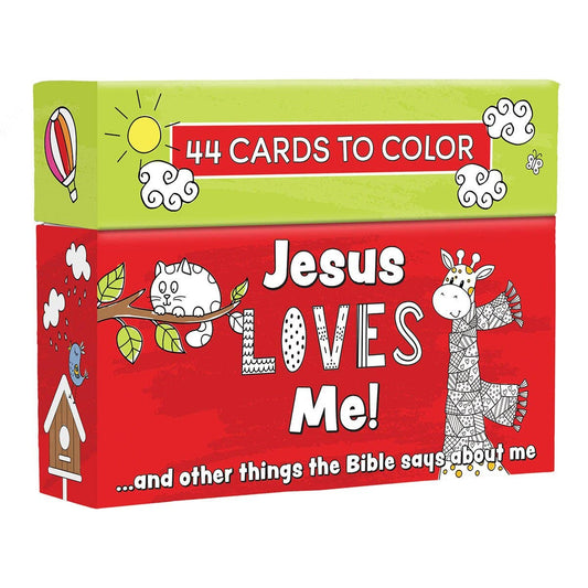 Jesus Loves Me Coloring Cards