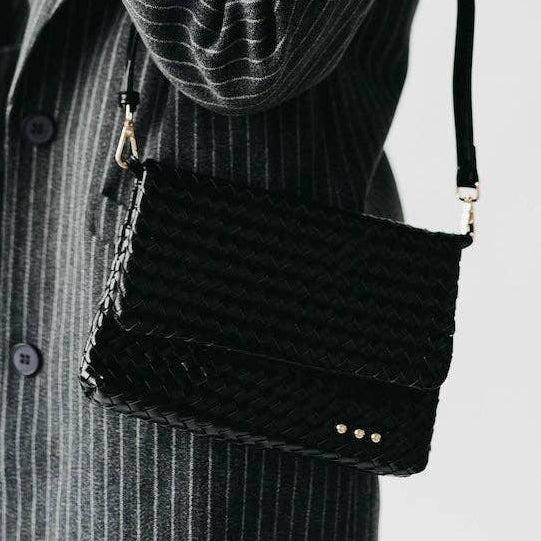 Wrenlee Woven Flap Crossbody