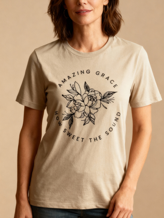 Amazing Grace Floral Tee