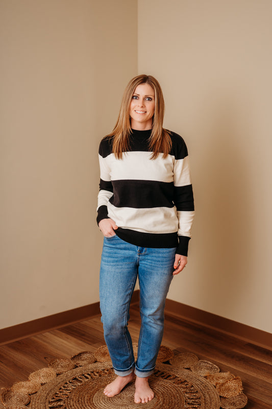 Timeless Stripe Knit Sweater