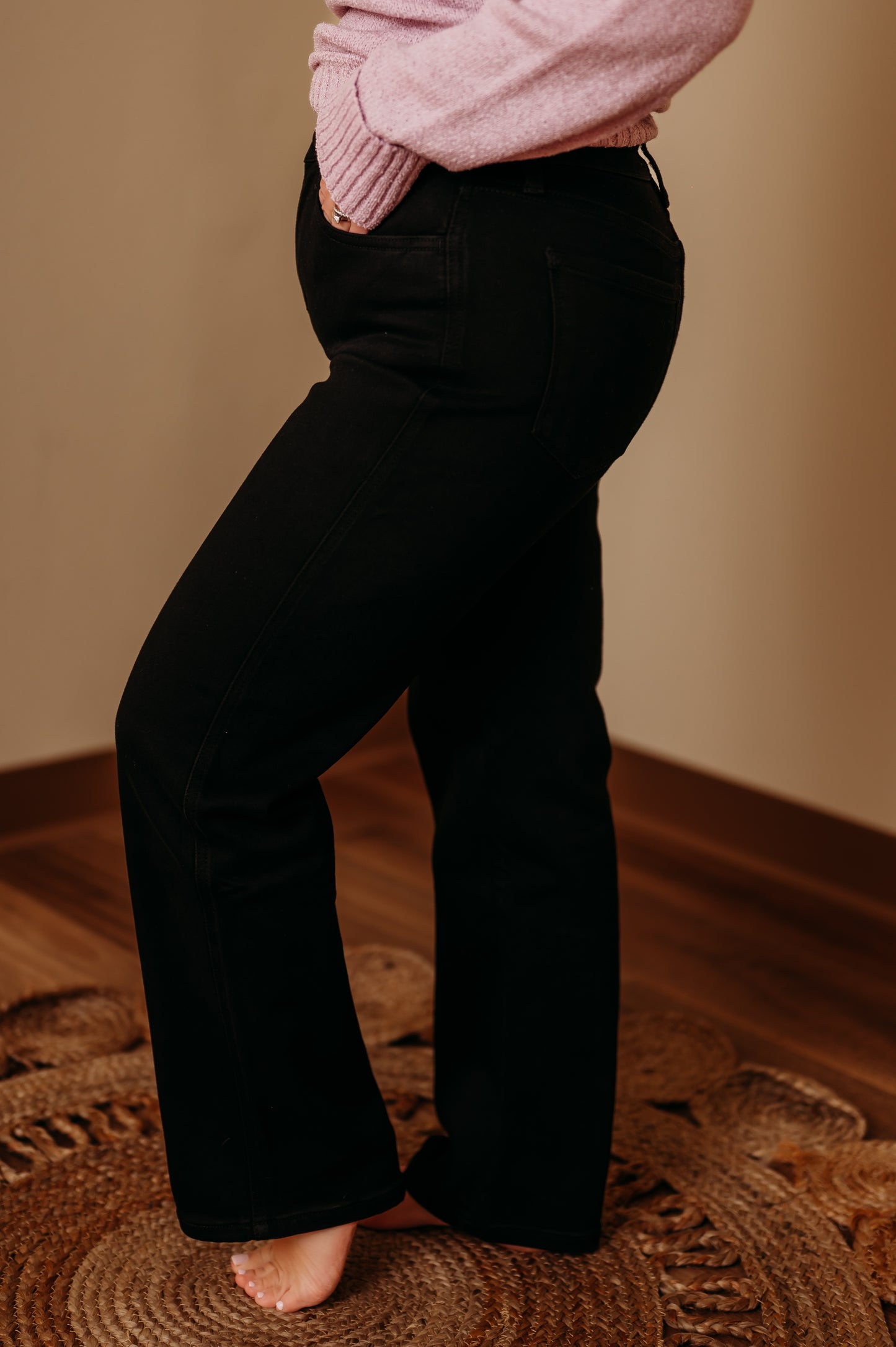 Vervet: High-Rise Ankle Straight Jeans