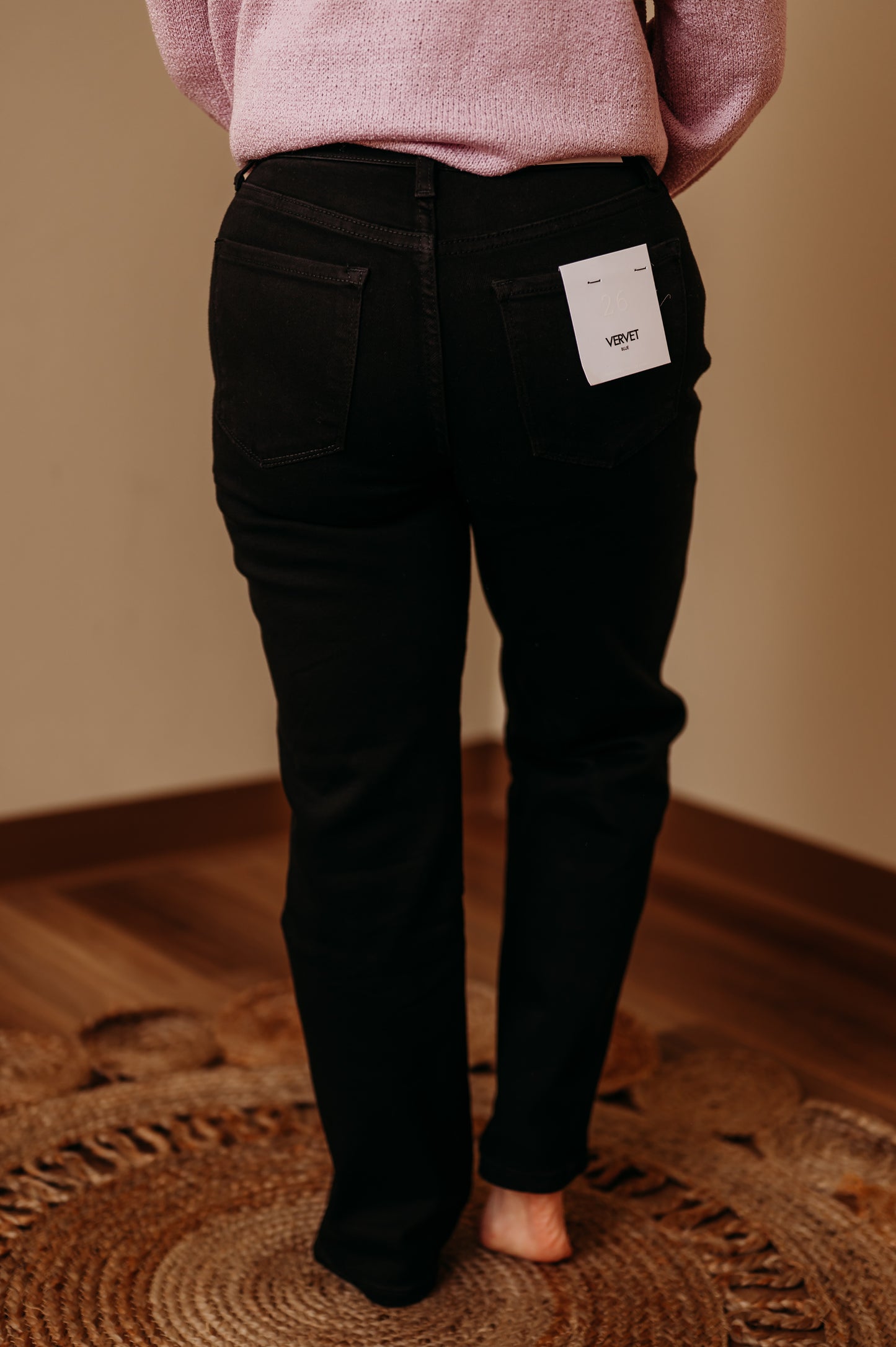 Vervet: High-Rise Ankle Straight Jeans
