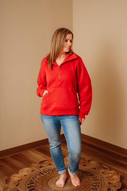 Long Half-Zip Sweatshirt