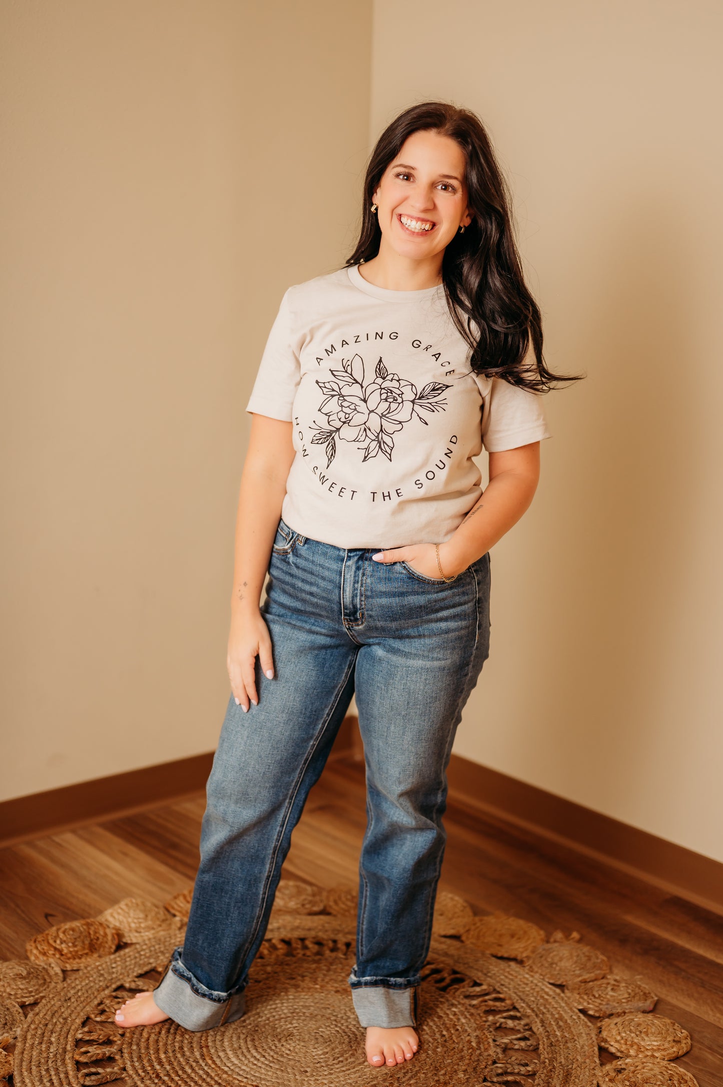 Amazing Grace Floral Tee