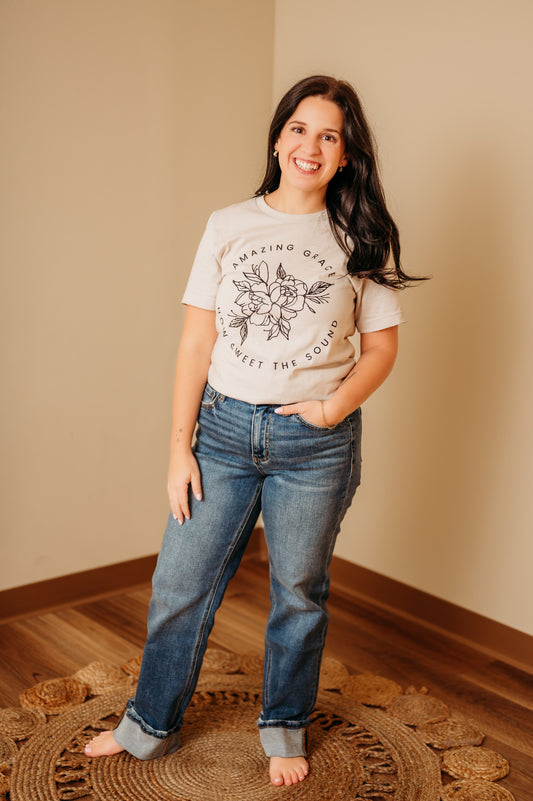 Amazing Grace Floral Tee