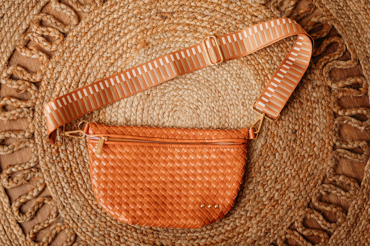 Westlyn Woven Bum Bag- Brown