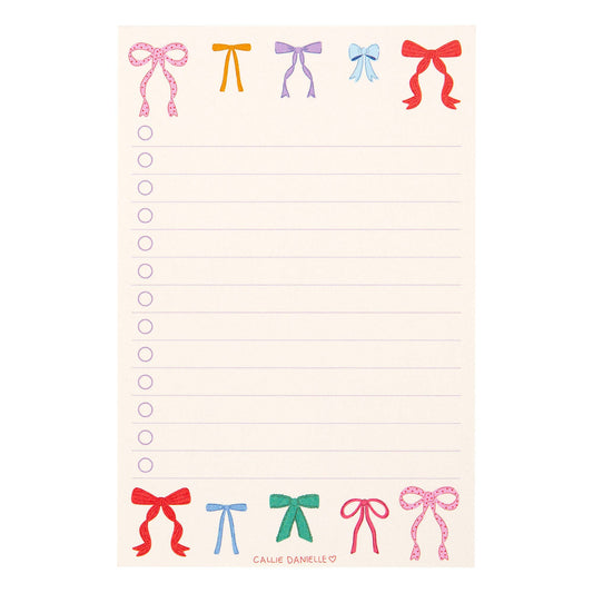 Bows To Do List Notepad