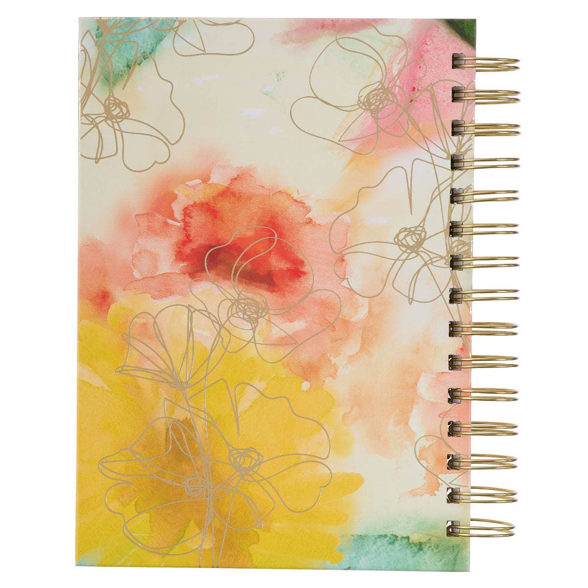 Faithfulness Floral Watercolor Spiral-Bound Journal