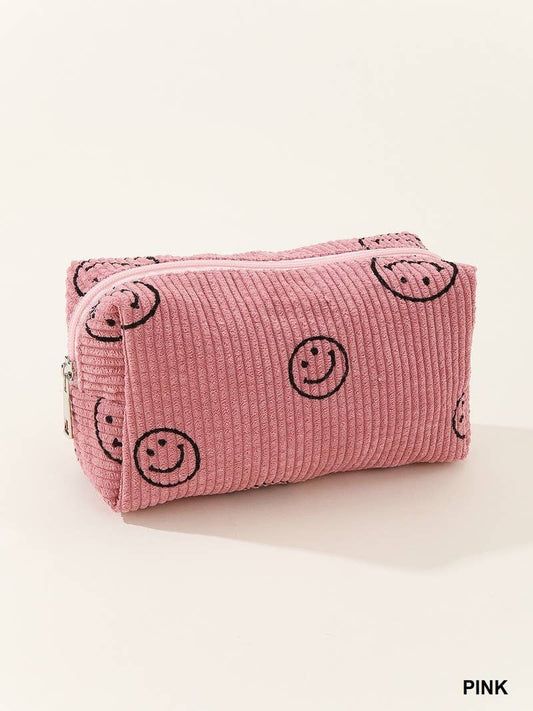 Smiley Face Cosmetic Bag