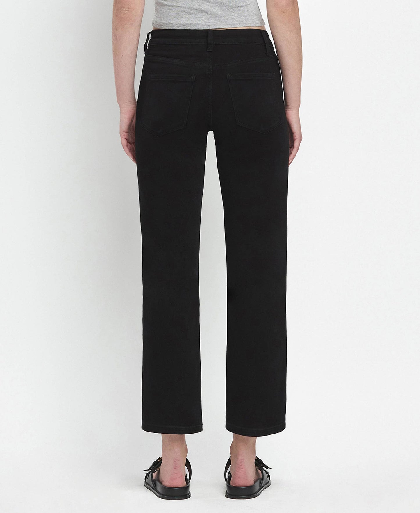 Vervet: High-Rise Ankle Straight Jeans