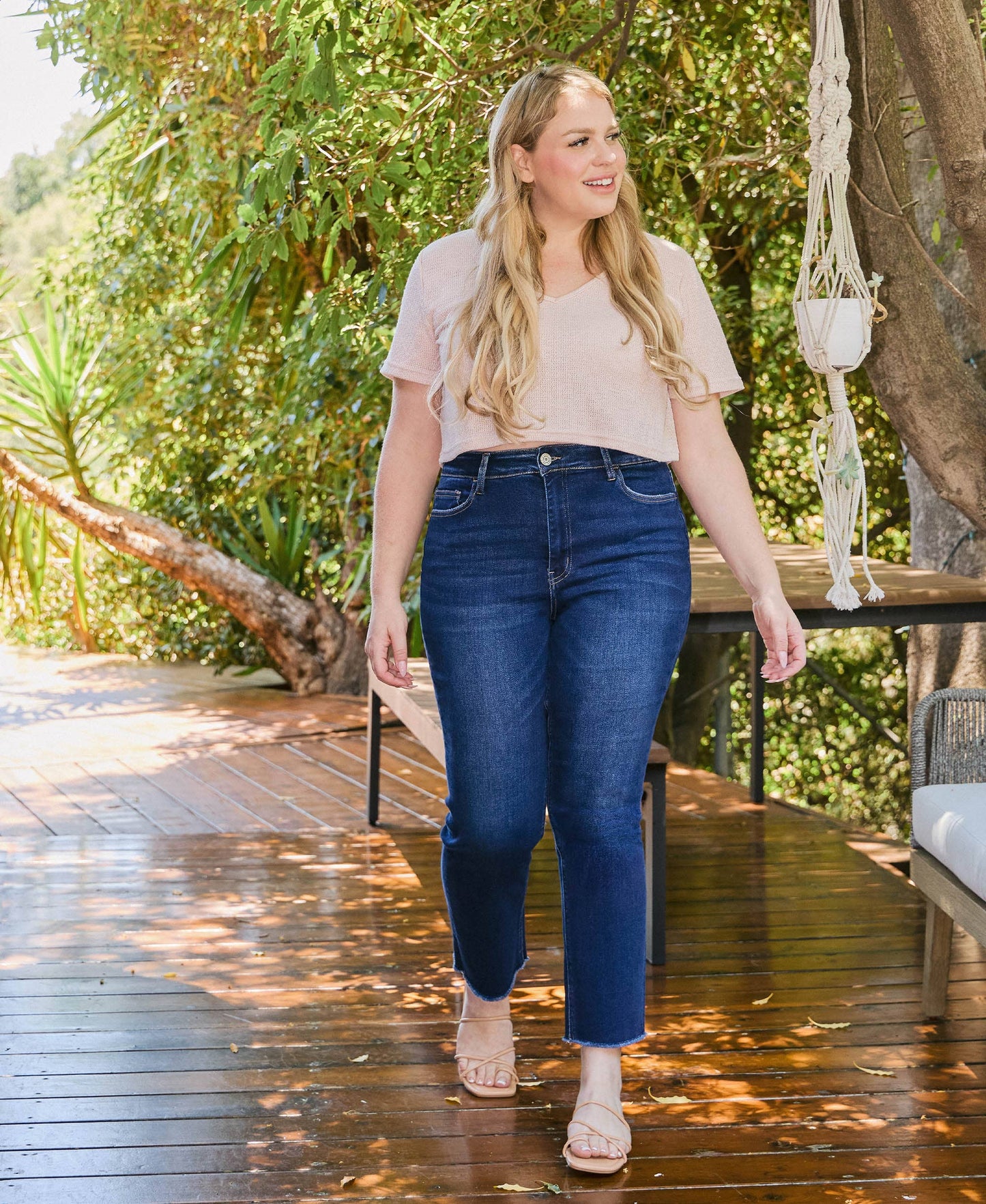 Plus Size Vervet Super High Rise Slim Straight Jeans