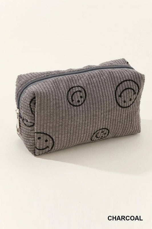 Smiley Face Cosmetic Bag