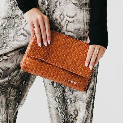 Wrenlee Woven Flap Crossbody