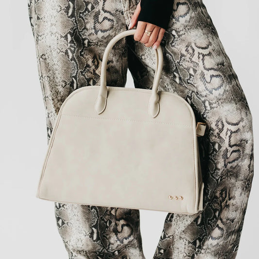 Nirvana Nubuck Tote-Oat